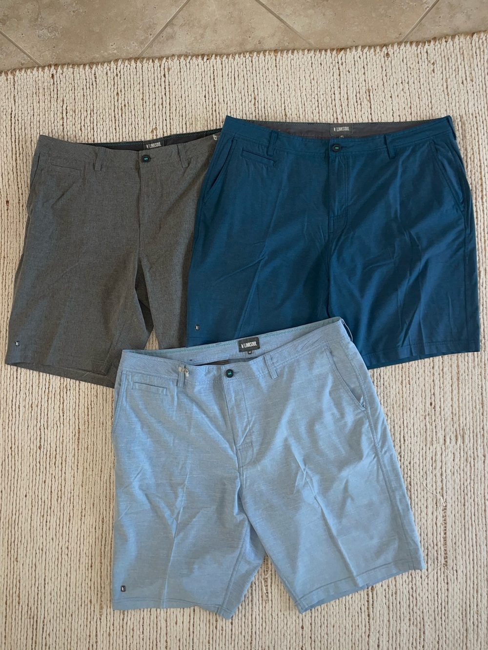 Lot of 3 pair of Linksoul hybrid shorts